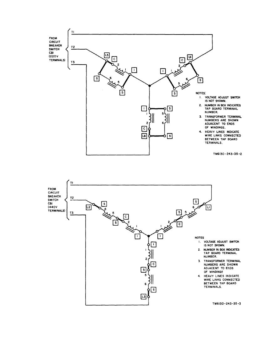 Figure 1-2. Connections to power transformer primary windings for ...